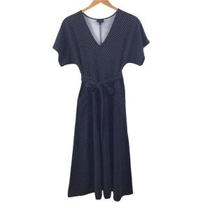 Who What Wear‎ black & white micro polka dot dress size XS